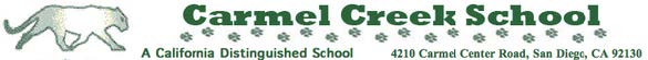Carmel Creek School logo. cougar and 3 surf boards Carmel Creek School logo. cougar and 3 surf boards